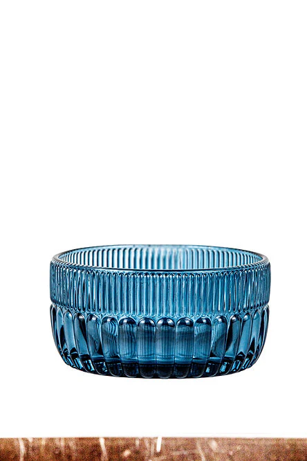 vetro blu lavorato