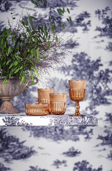 Livellara Qualcosa di Antico collection - Set 6 coppette vetro ambrato Ø10 h5,5 cm - immagine 2