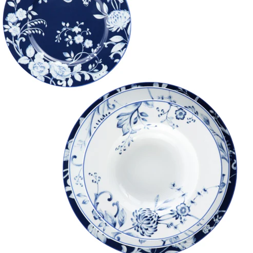 Weissestal - Servizio piatti 18 pezzi Heritage blu porcellana - immagine 5