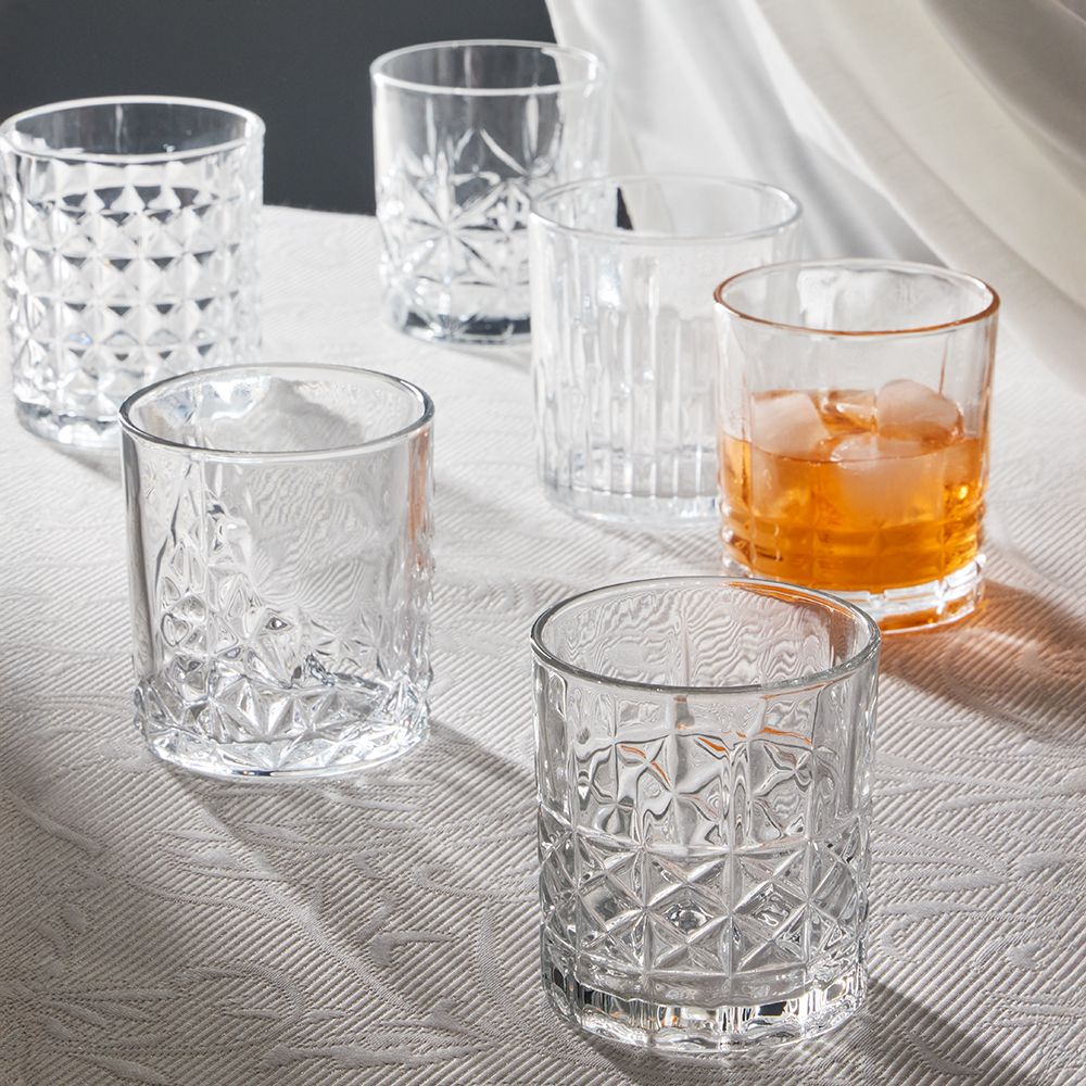 Tognana - Set 6 Bicchieri Griffe vetro Ø 8 cm 9h cm 320 cc - immagine 2