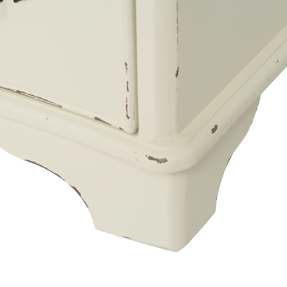 Cassettiera naturale / crema in legno di abete 100 x 45 x 80 cm - immagine 12