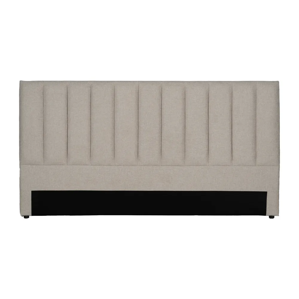 Testata in tessuto beige camera da letto 190 x 8 x 100 cm - immagine 3
