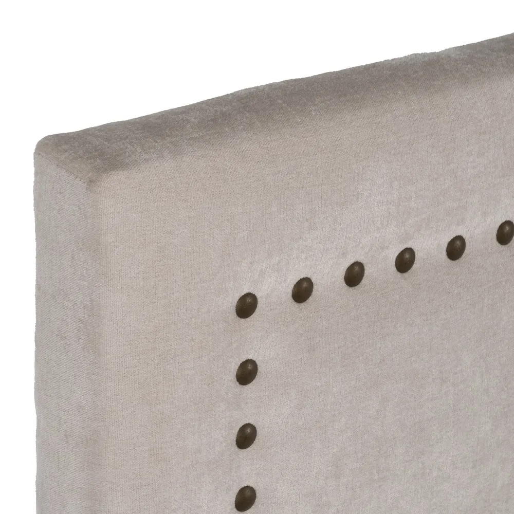 Testata crema camera da letto in tessuto 160 x 122 cm - immagine 5