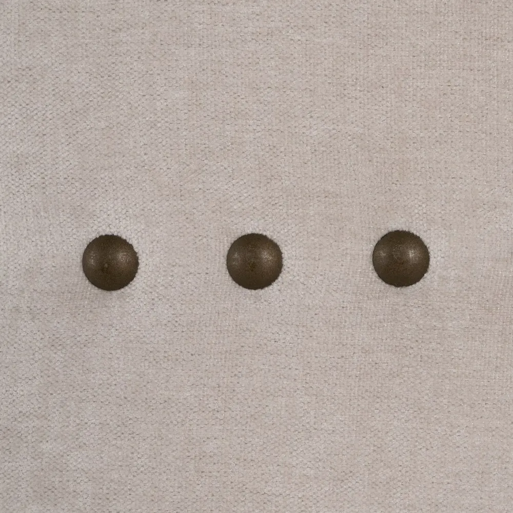Testata crema camera da letto in tessuto 160 x 122 cm - immagine 6