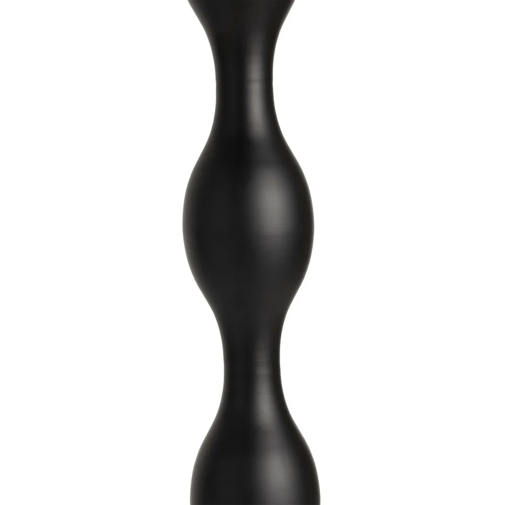 Lampada da terra in tessuto nero e metallo 40 x 40 x155h cm - immagine 6