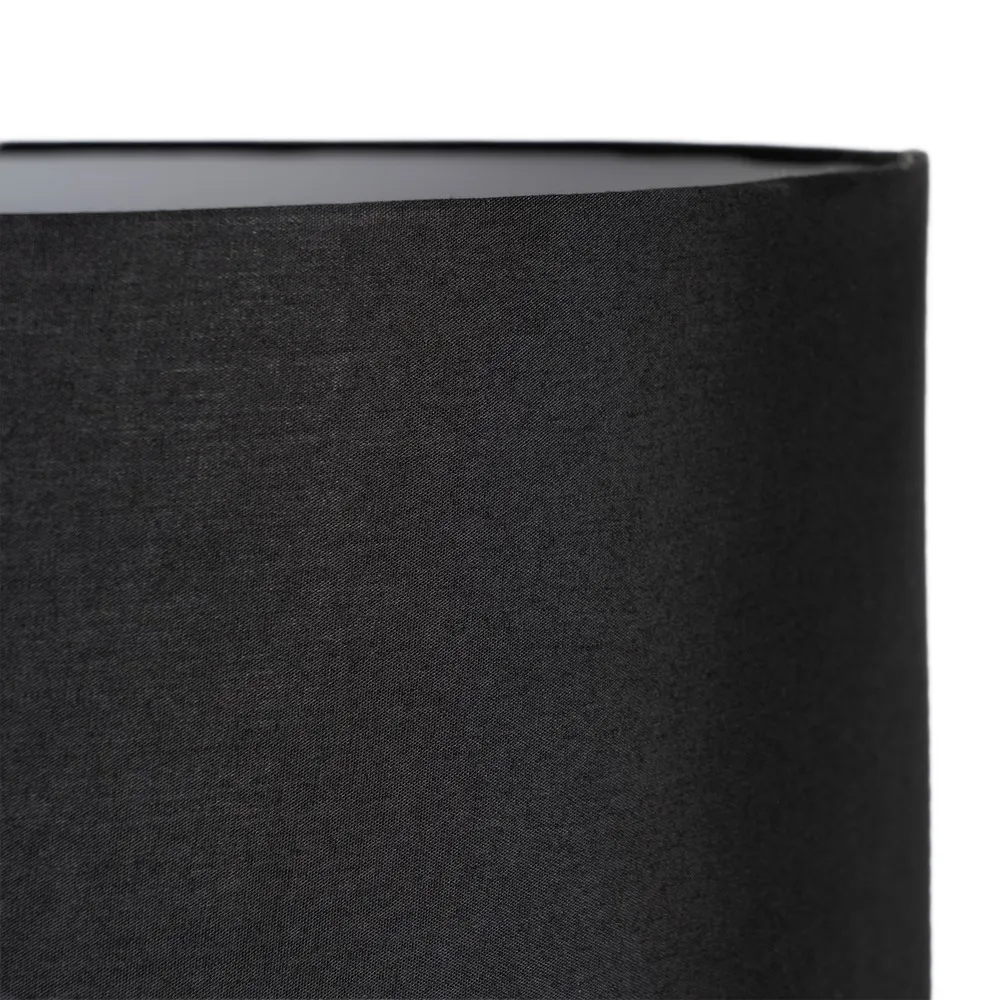 Diana - lampada da terra in tessuto nero e metallo 35 x 35 x154h cm - immagine 2
