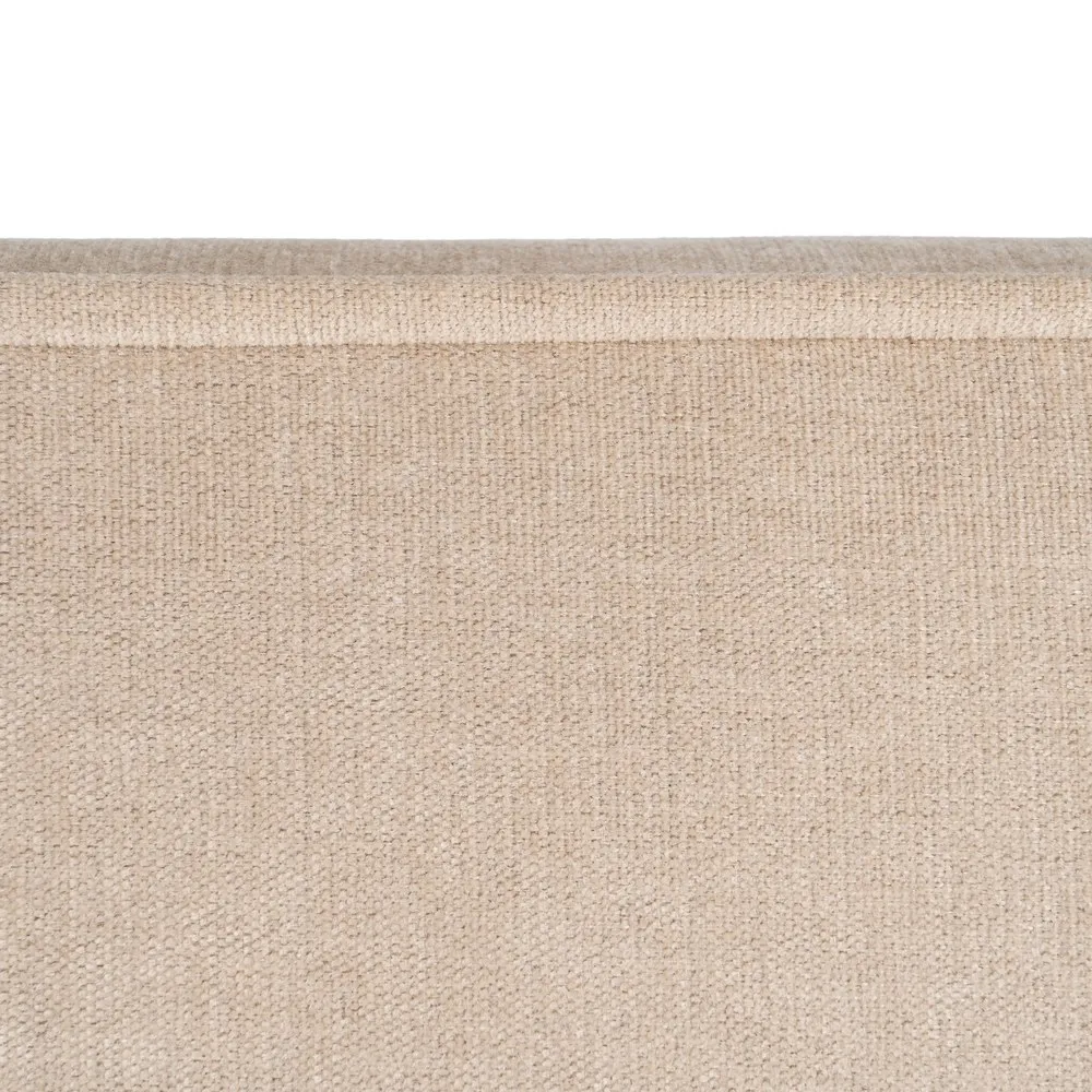 Testata beige camera da letto in tessuto 160 x 122 cm - immagine 4
