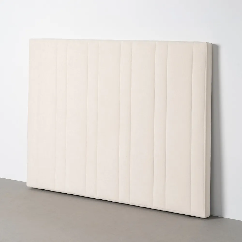 Testata camera da letto in tessuto crema 160 x 122 cm - immagine 2