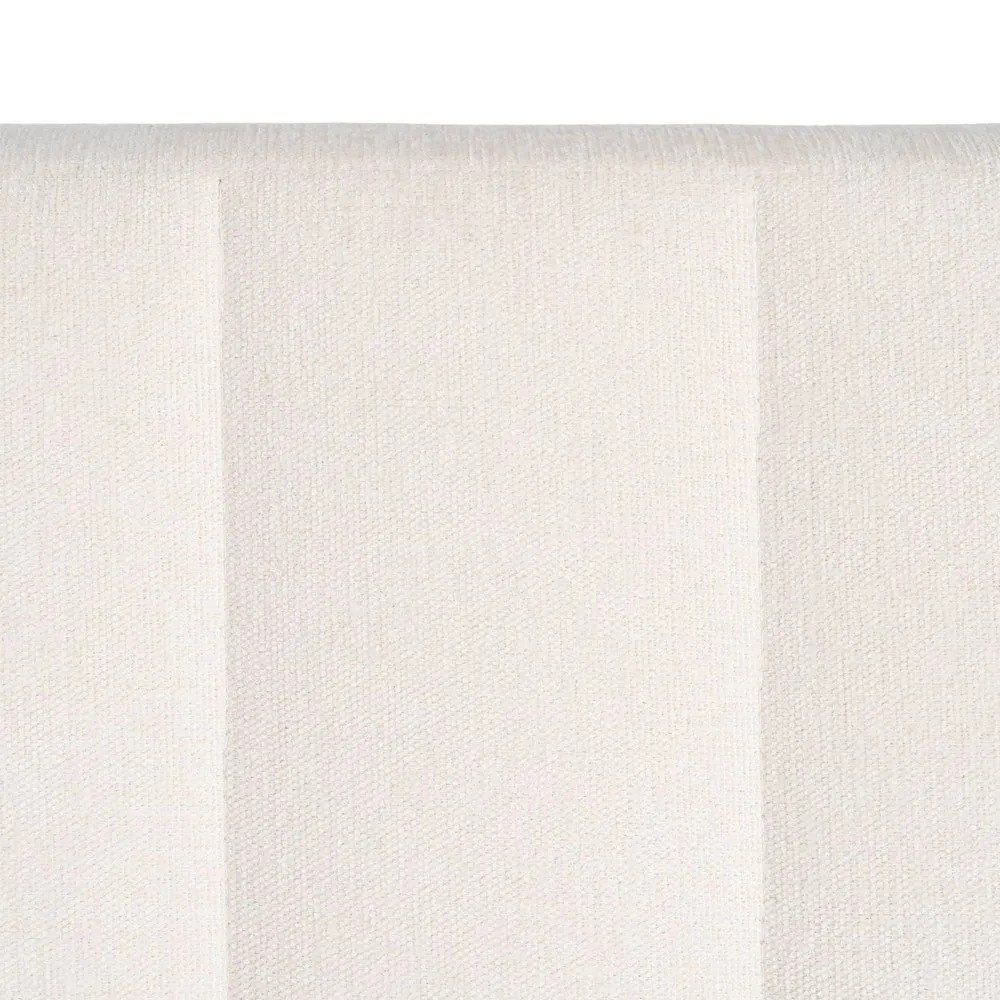 Testata camera da letto in tessuto crema 160 x 122 cm - immagine 4