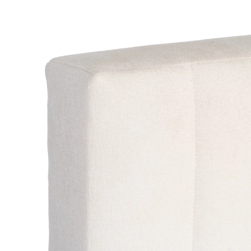 Testata camera da letto in tessuto crema 160 x 122 cm - immagine 5