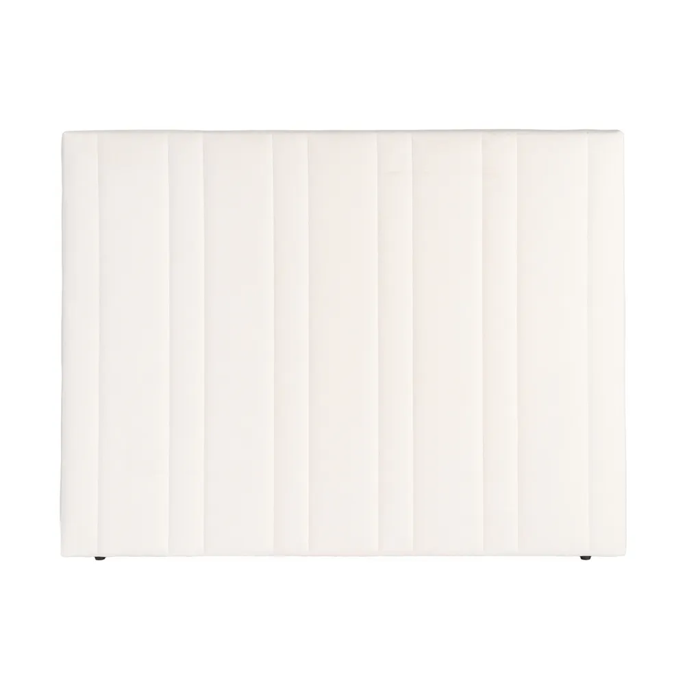 Testata camera da letto in tessuto crema 160 x 122 cm - immagine 7