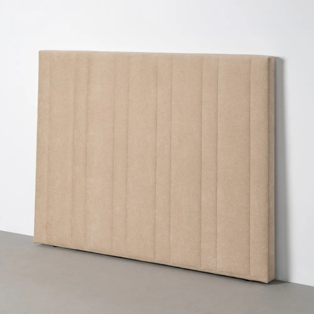 Testata camera da letto in tessuto beige 160 x 122 cm - immagine 2