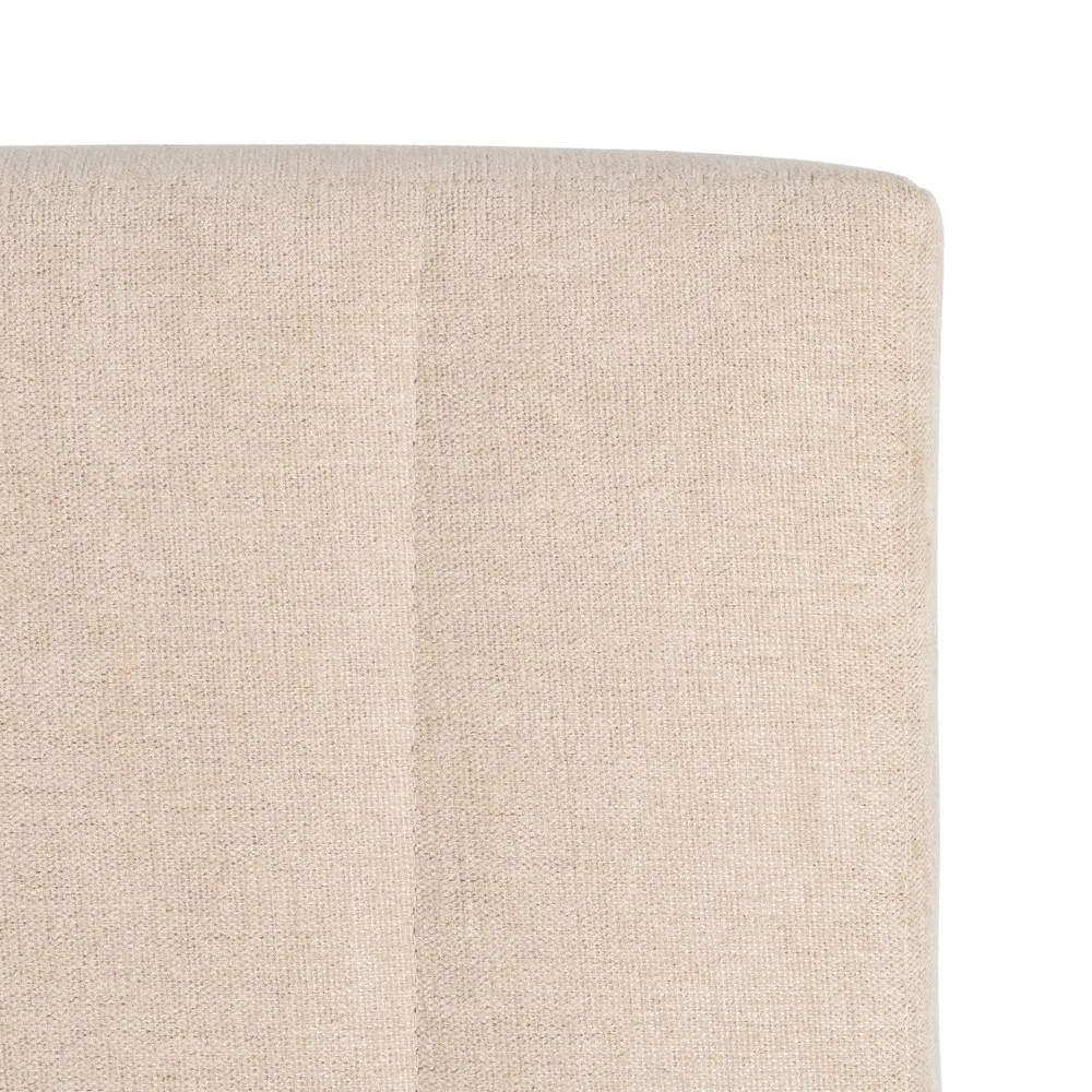 Testata camera da letto in tessuto beige 160 x 122 cm - immagine 3
