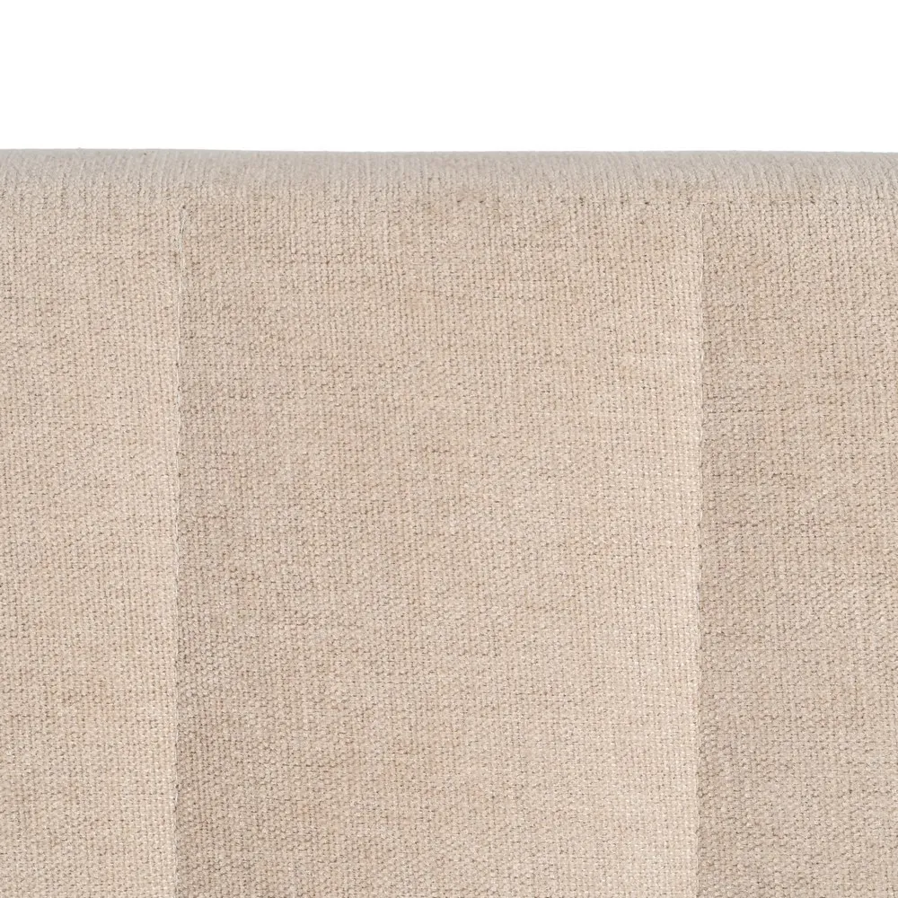 Testata camera da letto in tessuto beige 160 x 122 cm - immagine 4