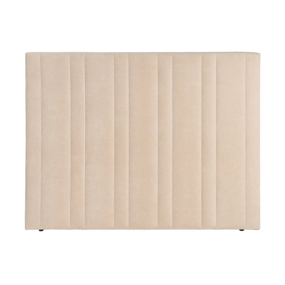 Testata camera da letto in tessuto beige 160 x 122 cm - immagine 7