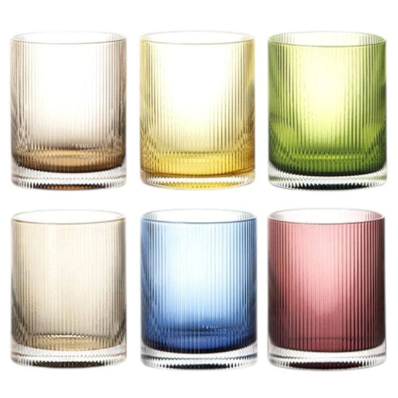 Livellara Milano - set 6 Bicchiere Tumbler ametista rigatino Ø 8 x 10h cm - immagine 2