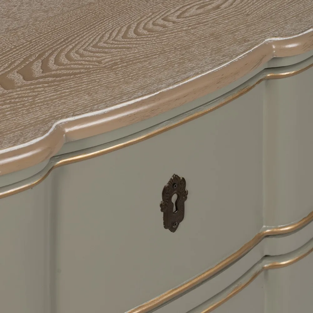 Cassettiera Taupe Old in legno di abete 100 x 50 x 80 cm - immagine 8