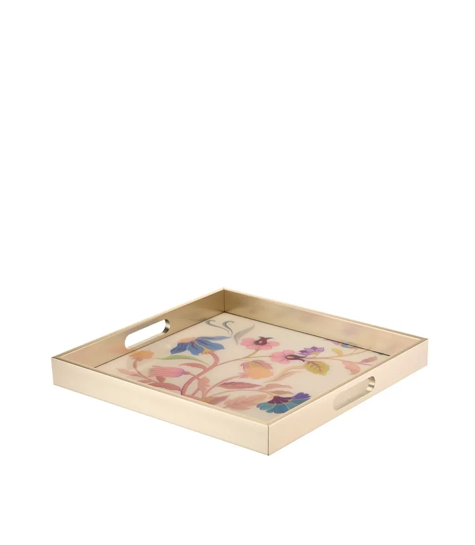 L'Oca Nera - Vassoio Bloomfield quadrato floreale 37 x 37 cm - immagine 4