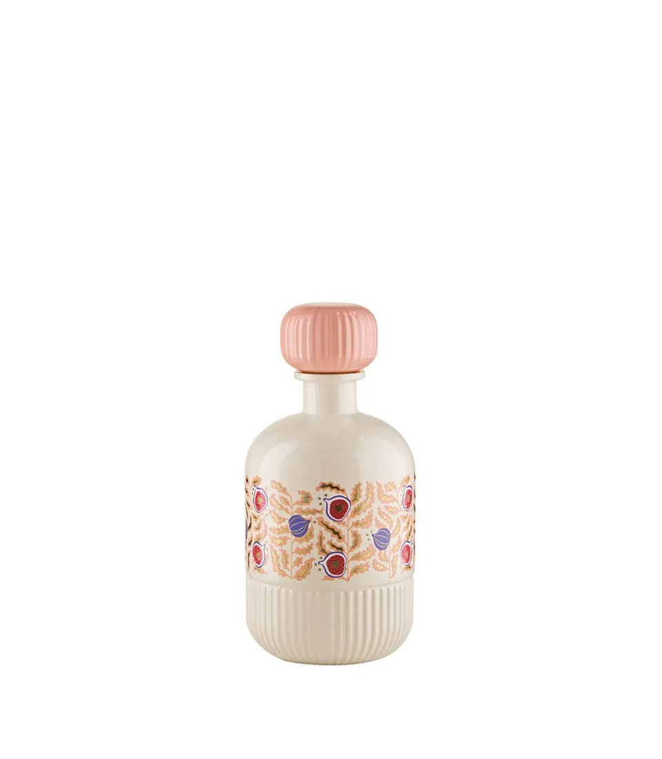 L'Oca Nera - Bottiglia decorativa Trame Fiorite con tappo - 0,5 L