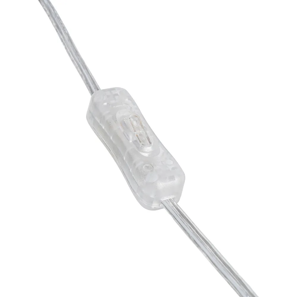 Lampada Fiordaliso in cristallo e metallo con paralume in lino 39 x 39 x 69 cm - immagine 7