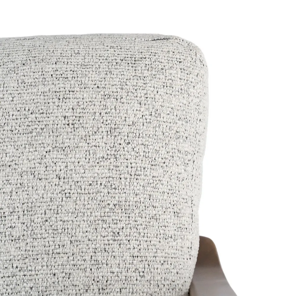 Poltrona Josephine marmorizzato bianco in legno e tessuto - 72 x 86,50 x 86 cm - immagine 3