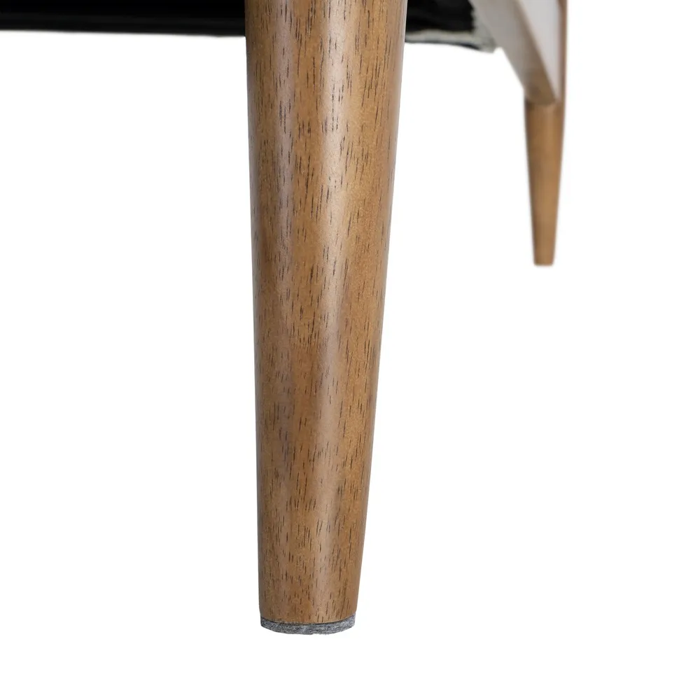 Poltrona Josephine marmorizzato bianco in legno e tessuto - 72 x 86,50 x 86 cm - immagine 10