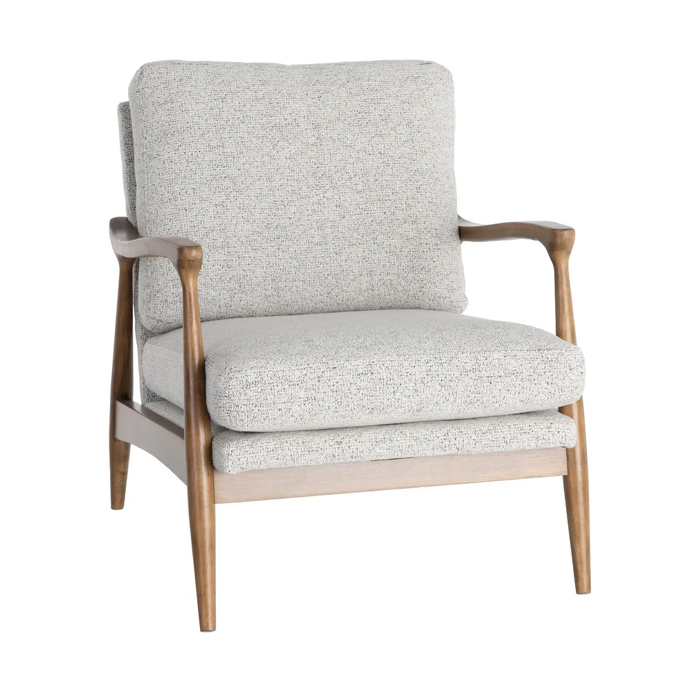 Poltrona Josephine marmorizzato bianco in legno e tessuto - 72 x 86,50 x 86 cm - immagine 11