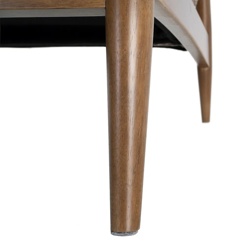 Poltrona Josephine marmorizzato marrone in legno e tessuto - 72 x 86,50 x 86 cm - immagine 10