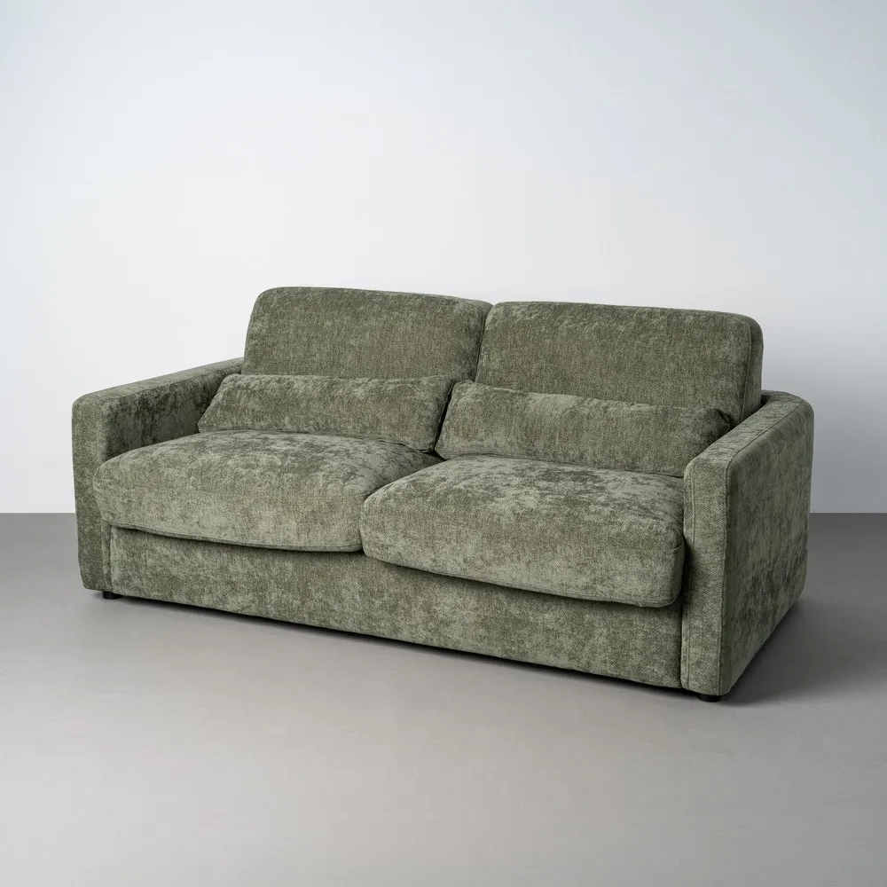 Divano letto verde