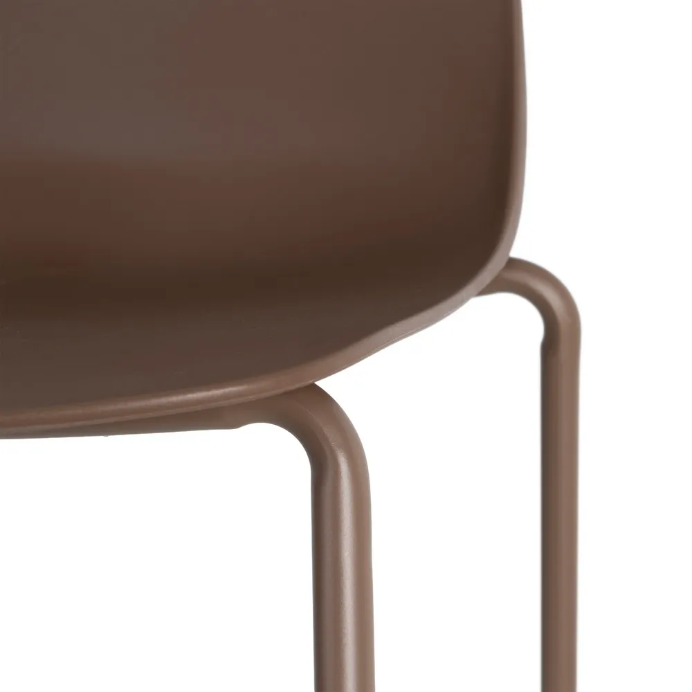 Sedia Era marrone da esterno con struttura in metallo - Modello Contract 50 x 53 x 85 cm - immagine 4