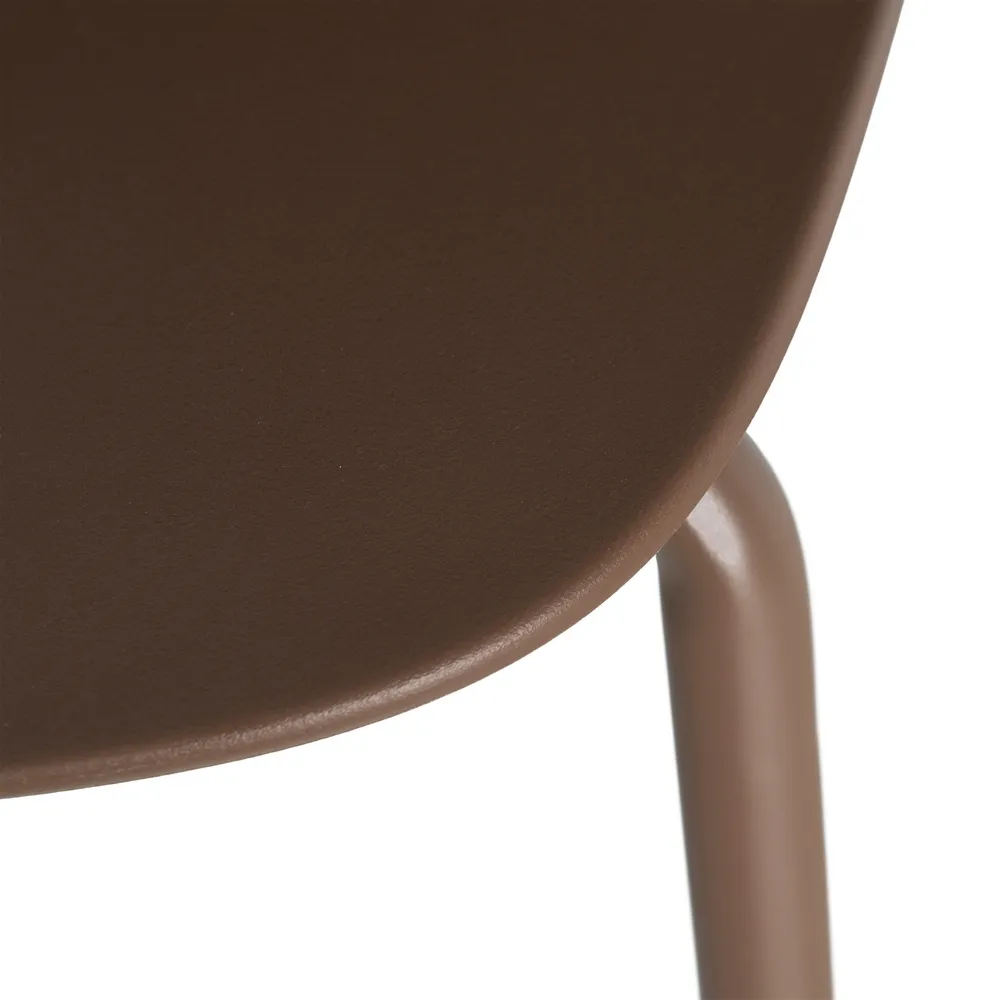 Sedia Era marrone da esterno con struttura in metallo - Modello Contract 50 x 53 x 85 cm - immagine 10