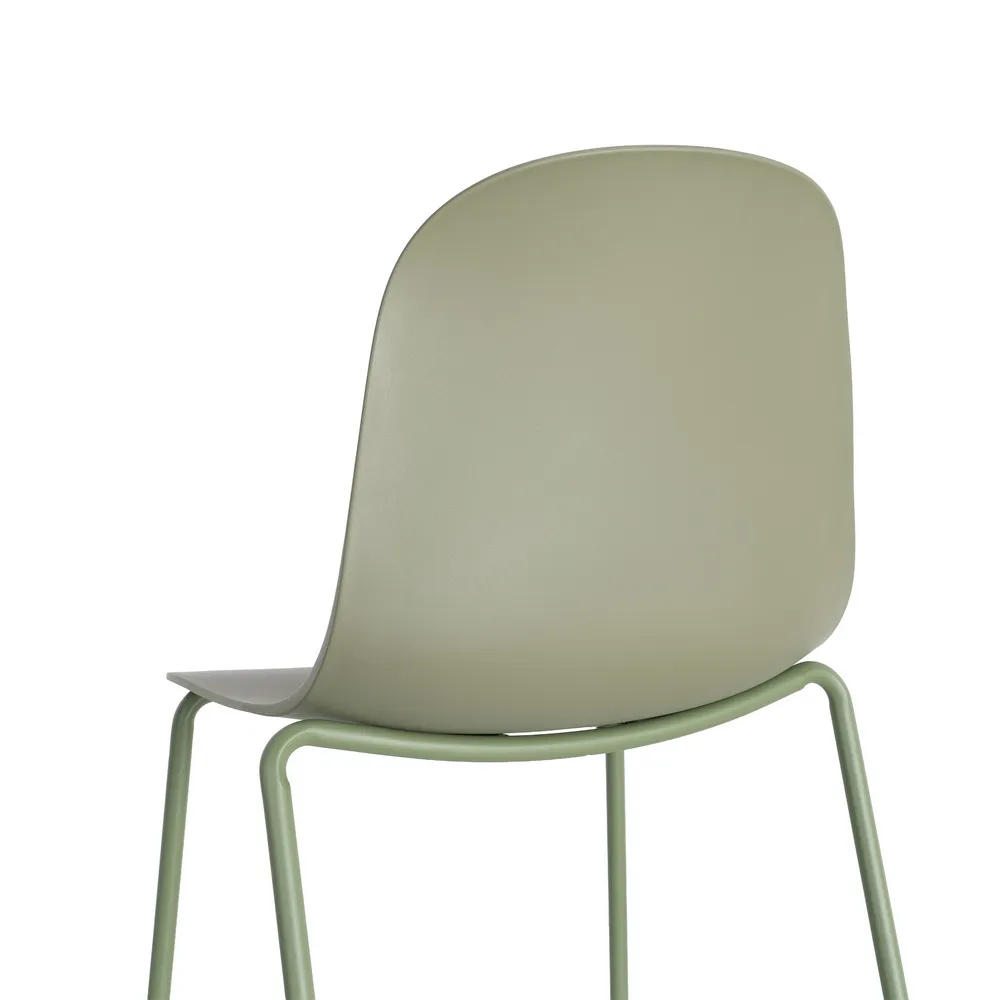 Sedia Era verde da esterno con struttura in metallo - Modello Contract 50 x 53 x 85 cm - immagine 4