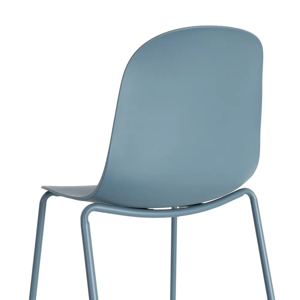 Sedia Era azul da esterno con struttura in metallo - Modello Contract 50 x 53 x 85 cm - immagine 4