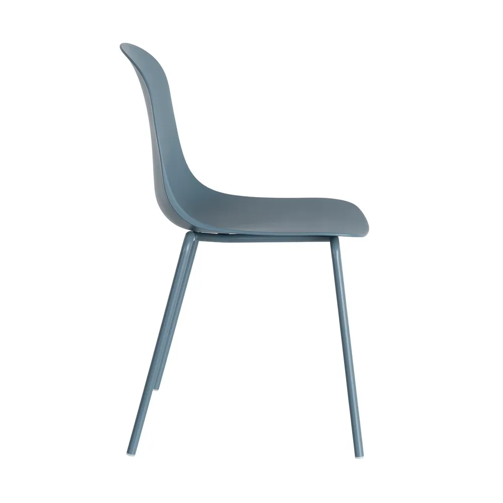 Sedia Era azul da esterno con struttura in metallo - Modello Contract 50 x 53 x 85 cm - immagine 5