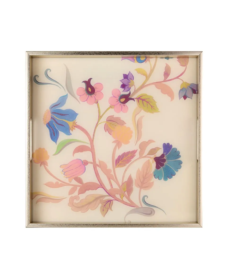 L'Oca Nera - Vassoio Bloomfield quadrato floreale 37 x 37 cm - immagine 5